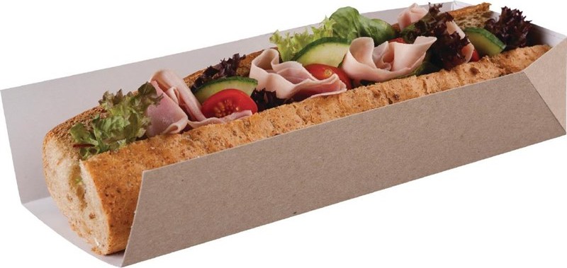  Colpac Kompostierbare Baguetteschachtel mit offener Seite 25cm 