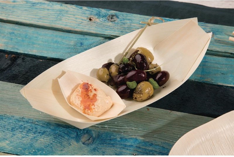  Fiesta Green Schiffchen Pappelholz Biologisch abbaubar 19cm 