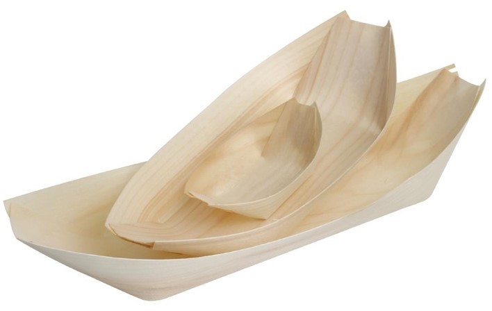  Fiesta Green Schiffchen Pappelholz Biologisch abbaubar 19cm 