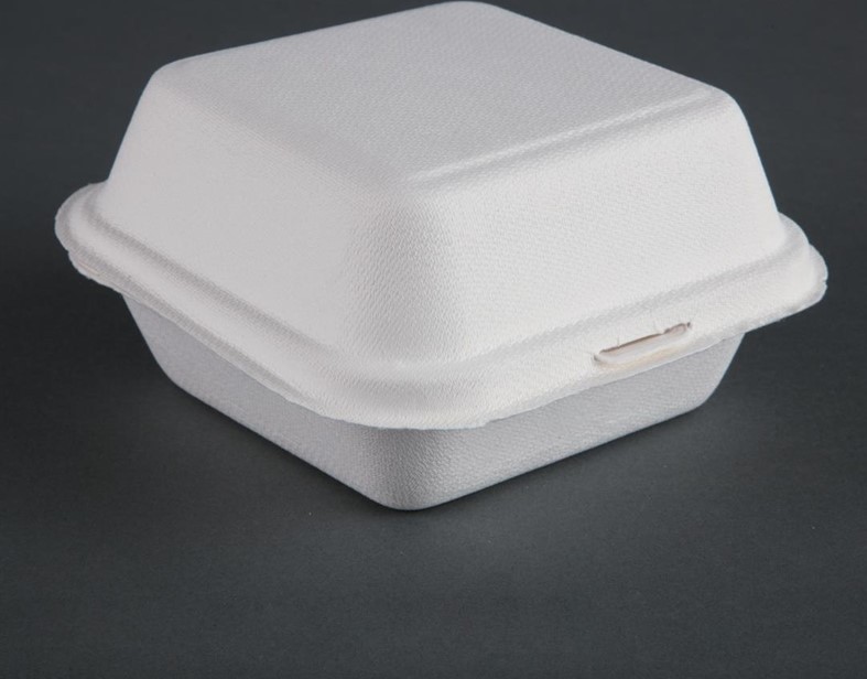 Fiesta Green kompostierbare Zuckerrohr Burgerboxen 15,3cm 