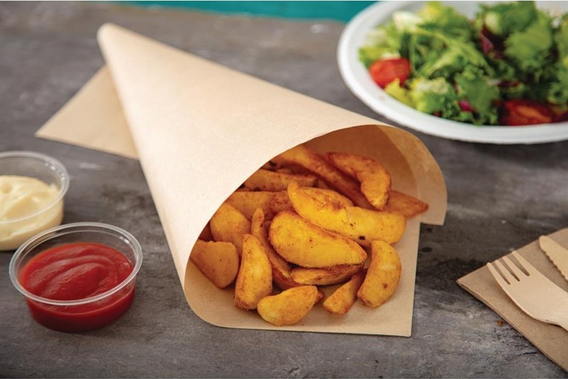  Vegware Kompostierbares Pergamentpapier ungebleicht 38 x 27,5cm 