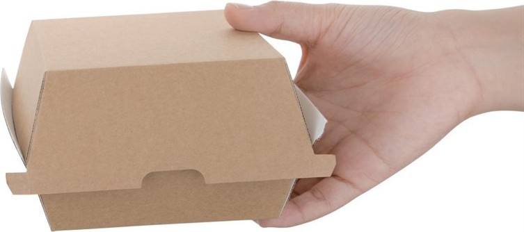 Fiesta Green kompostierbare Hamburgerboxen Kraft klein (200 St&uuml;ck) 