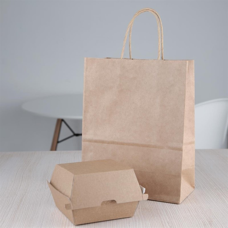  Fiesta Green kompostierbare Hamburgerboxen Kraft klein (200 St&uuml;ck) 