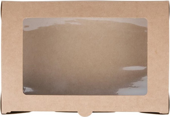  Fiesta Compostable kompostierbare Salatsch&uuml;sseln mit PLA-Fenstern 1600ml (200 St&uuml;ck) 