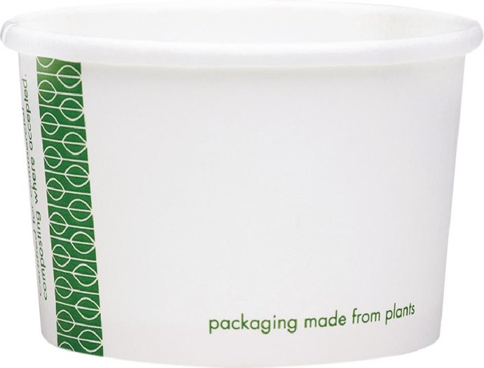  Vegware kompostierbare Schalen f&uuml;r warme Speisen 110ml (1000 St&uuml;ck) 