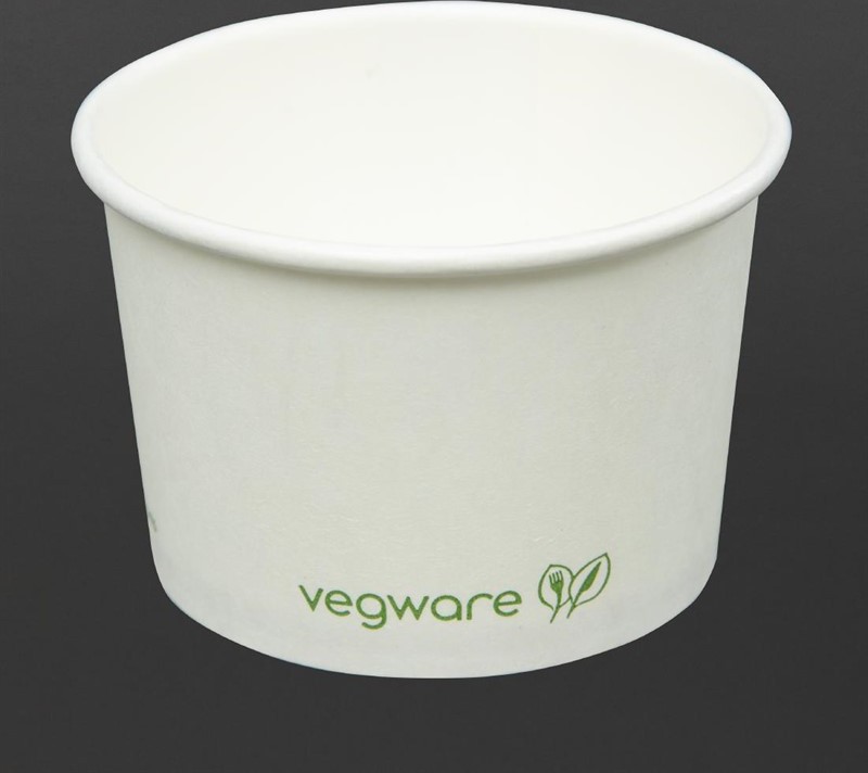  Vegware kompostierbare Schalen f&uuml;r warme Speisen 110ml (1000 St&uuml;ck) 