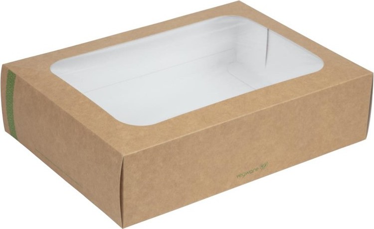  Vegware kompostierbare Sandwichboxen mit Deckel mittel (50 St&uuml;ck) 