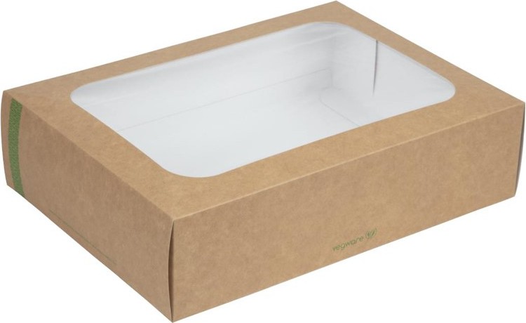  Vegware kompostierbare Sandwichboxen mit Deckel mittel (50 St&uuml;ck) 
