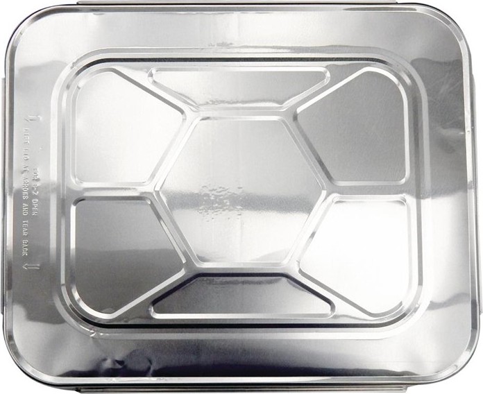  Gastronoble Alufoliendeckel f&uuml;r 1/1 Gastronorm Takeaway Beh&auml;lter (50er Pack) (50 St&uuml;ck) 