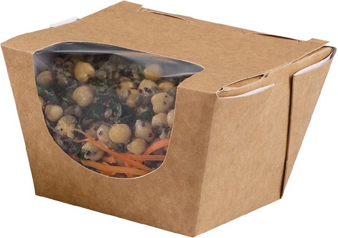  Colpac Zest Kompostierbare Kraft Salatboxen 900ml (250 St&uuml;ck) 