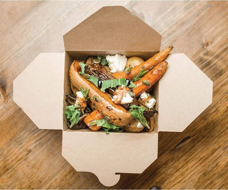 Vegware kompostierbare Men&uuml;boxen aus Pappe 1800 ml (180 St&uuml;ck) 