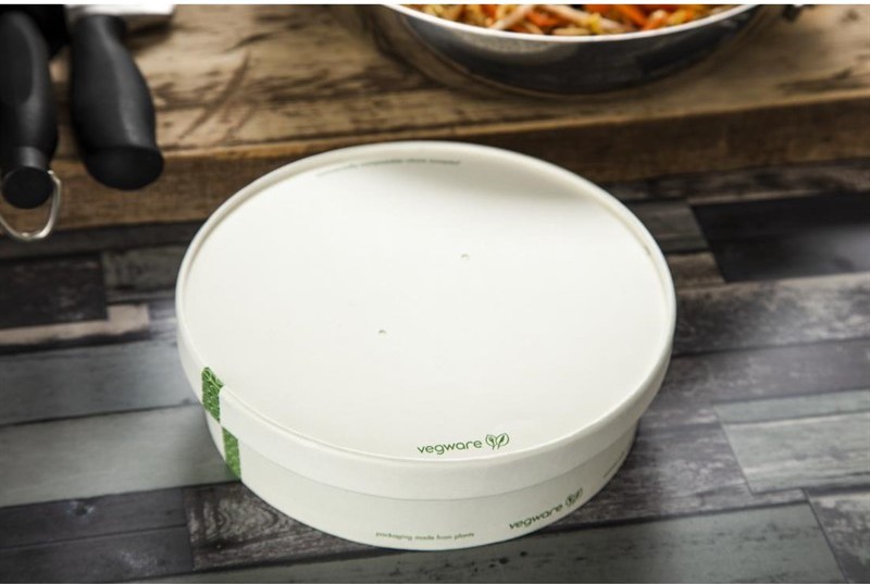  Vegware Kompostierbare Deckel der 185-Serie (300 St&uuml;ck) 