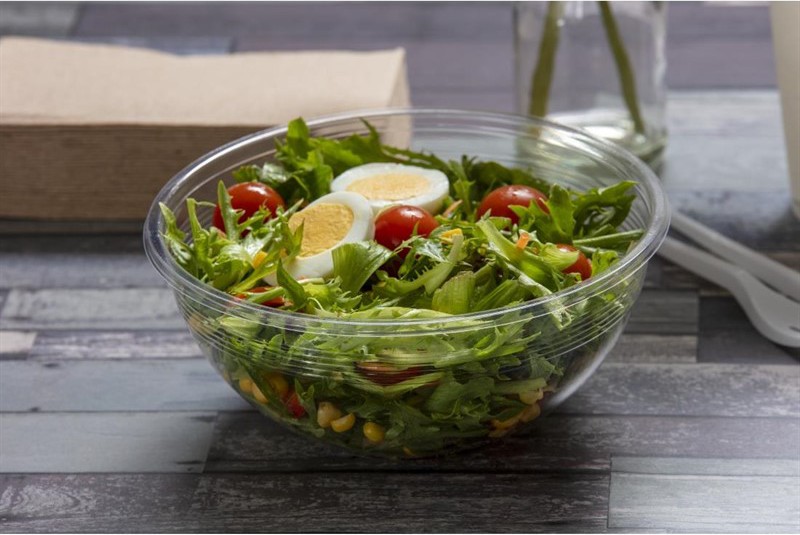  Vegware 185 Serie kompostierbare Salatbeh&auml;lter 945ml (300 St&uuml;ck) 