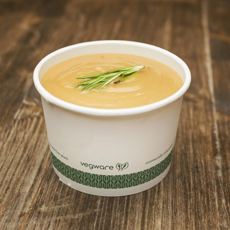  Vegware kompostierbare Suppen- und Universalbecher 45,4cl 