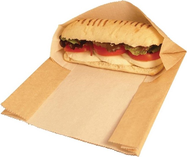  Vegware Kompostierbare Panini-T&uuml;ten aus Packpapier 