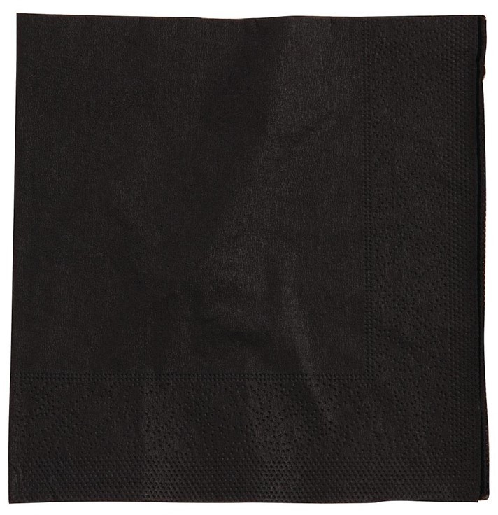  Gastronoble Cocktailservietten schwarz 25cm 
