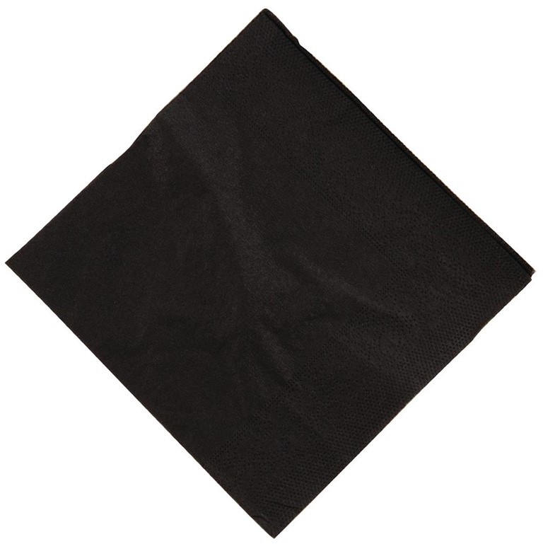  Gastronoble Cocktailservietten schwarz 25cm 