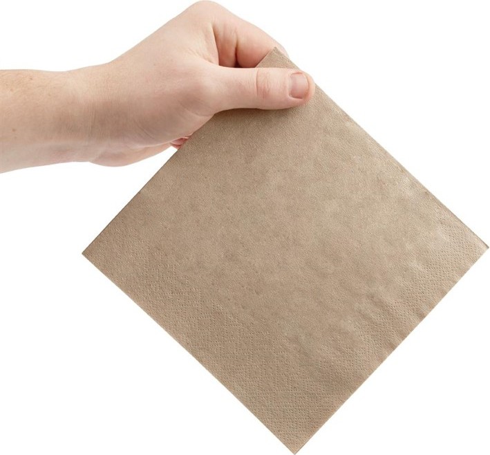  Fiesta Lunchservietten 1/4 recyceltes Kraftpapier 33cm (2000 St&uuml;ck) 
