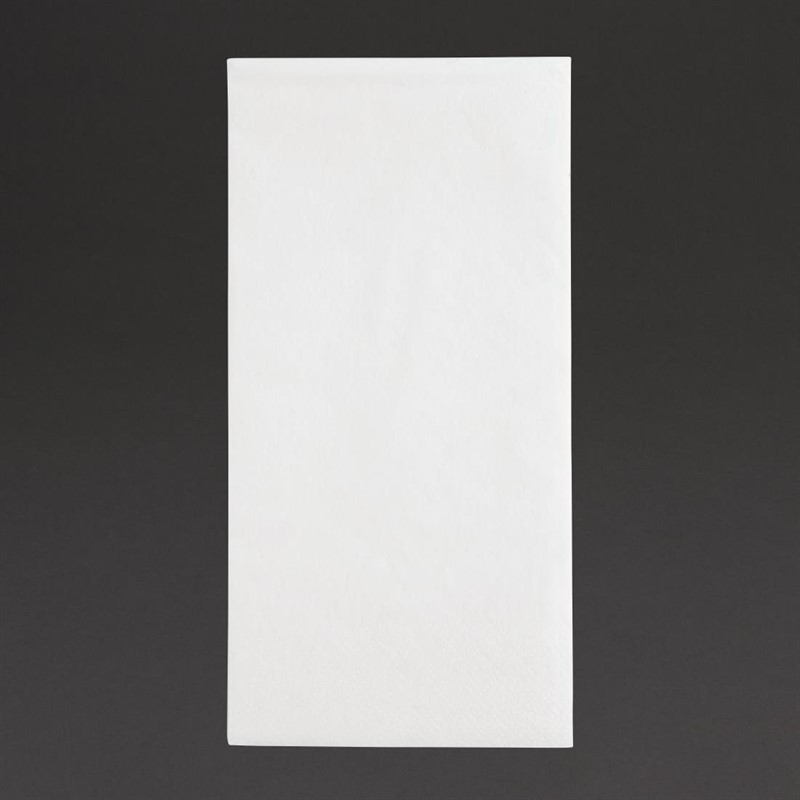  Fiesta Dinner-Servietten 1/8 wei&szlig; 40cm (2000 St&uuml;ck) 