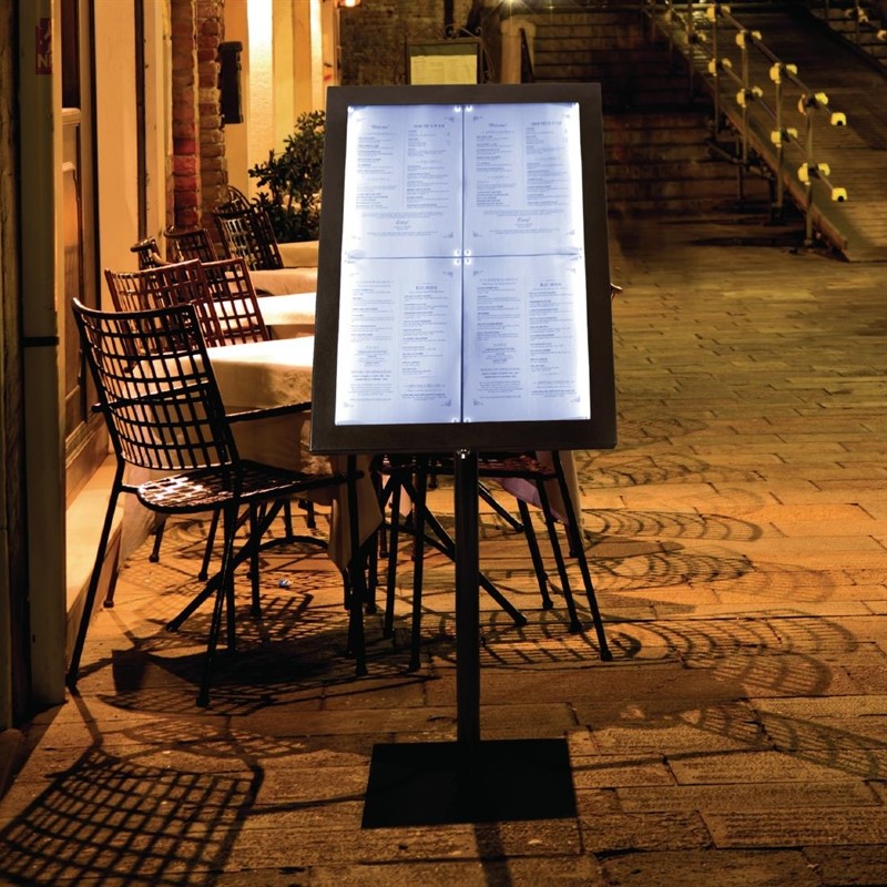  Securit LED-Displaykasten 4 x A4 