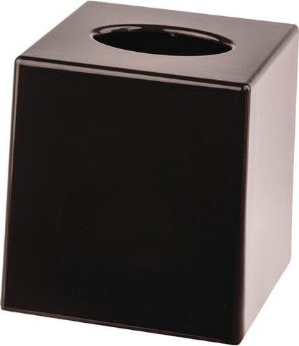  Bolero Taschentuchbox Kubus schwarz 