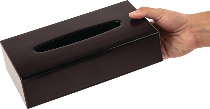  Bolero Taschentuchbox rechteckig schwarz 