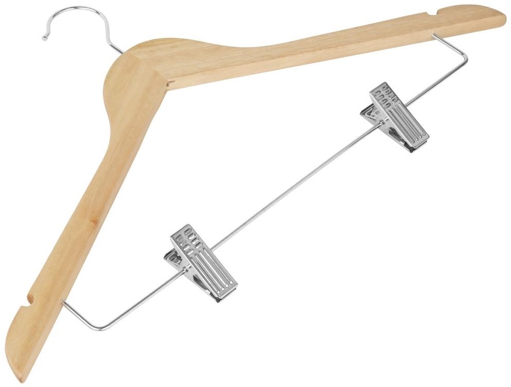  Bolero Holzkleiderb&uuml;gel mit Anti-Rutsch-Klammern (10er-Pack) 