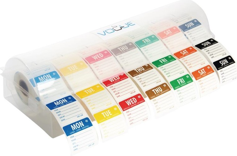  Vogue Etikettenset aufl&ouml;sbar 5cm mit Spender 