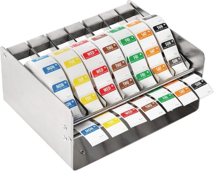  Vogue Etikettenset 2,5cm mit Edelstahlspender 