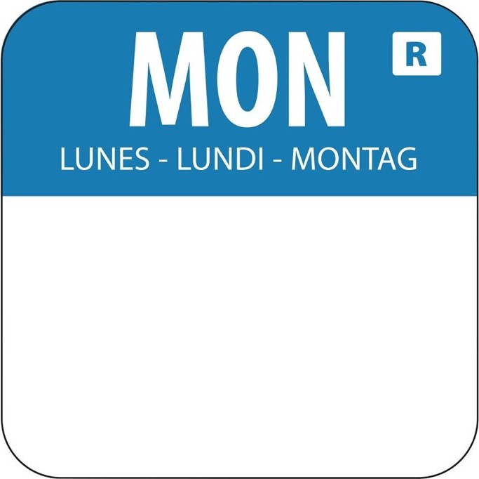  Vogue Etikettenset 2,5cm mit Edelstahlspender 