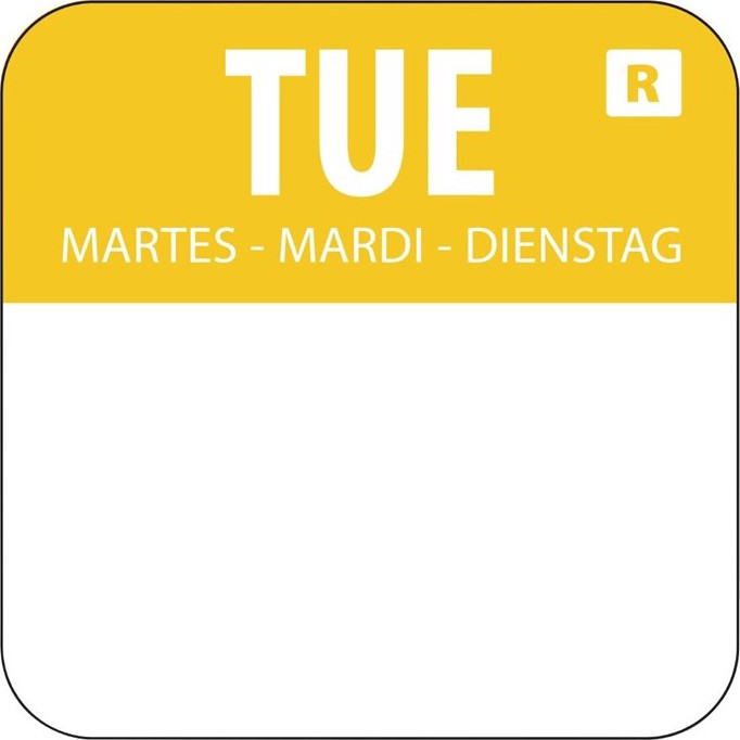  Vogue Etikettenset 2,5cm mit Edelstahlspender 