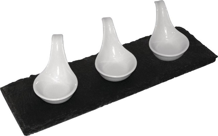  Olympia rechteckige Schieferplatten 30 x 10cm 