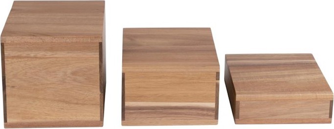  Olympia Frames Sideboard-Riser aus Akazienholz (3er-Set) 