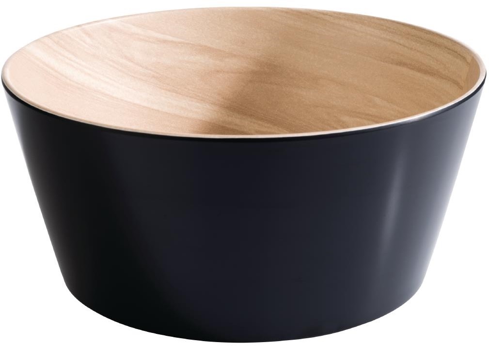 APS Frida Schale Holz & Schwarz 220(&Oslash;)mm 2.2Ltr 