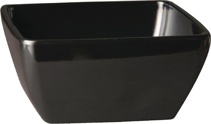  APS Pure quadratische Schale schwarz 19cm 