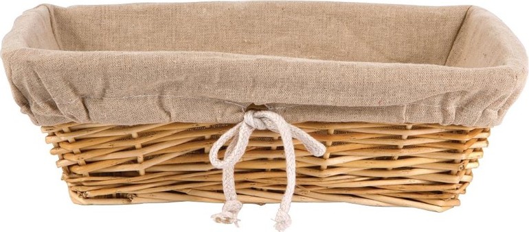  Olympia Brotkorb Weide mit Futter 31,5 x 23cm 