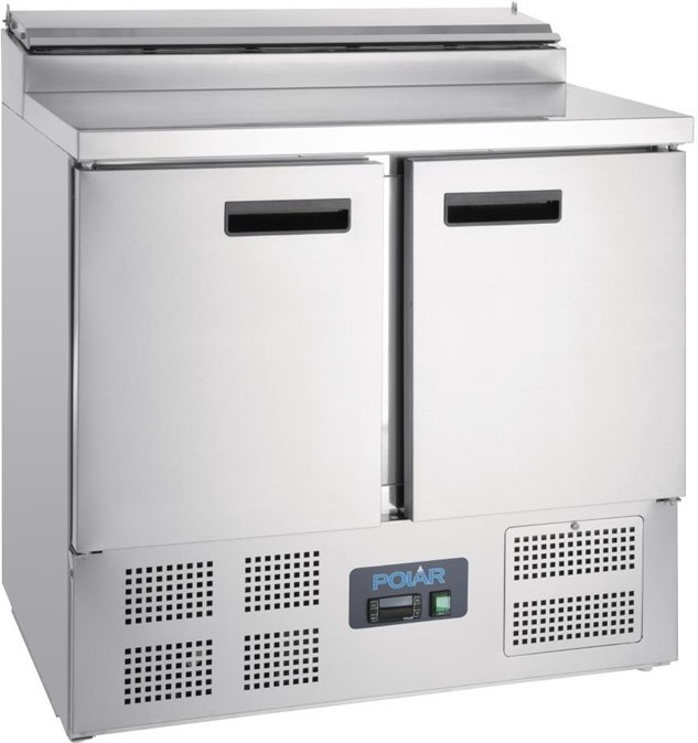  Polar Serie G Pizzak&uuml;hltisch Saladette 2-t&uuml;rig 254L 