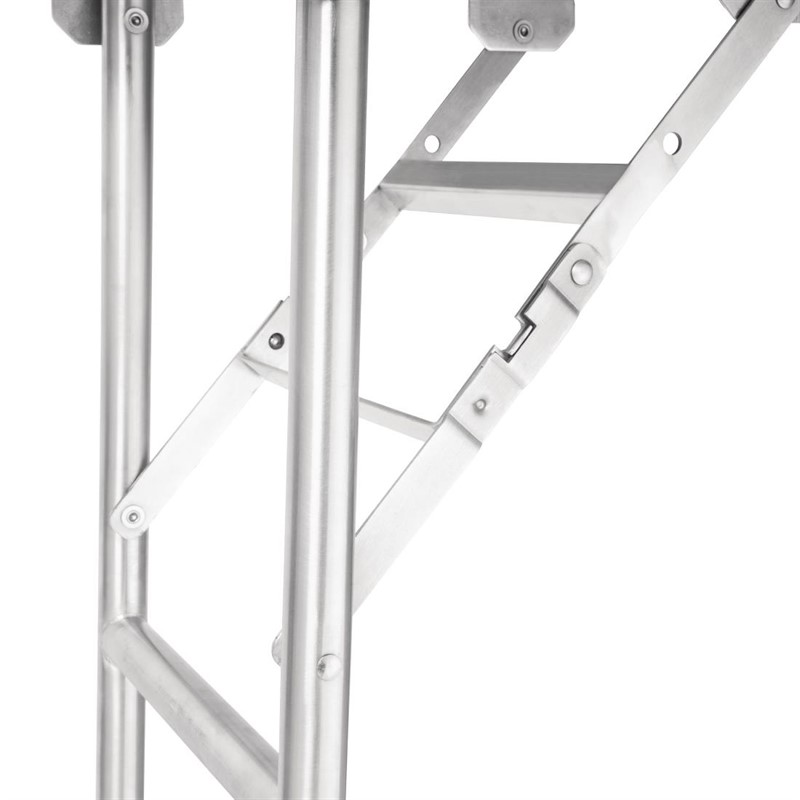  Vogue klappbarer Arbeitstisch aus Edelstahl 1830x610x780 