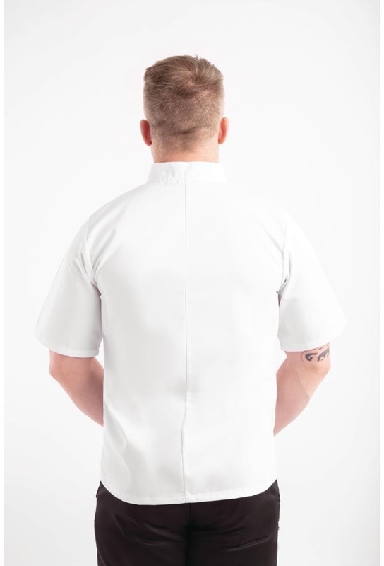  Whites Vegas Kochjacke kurze &Auml;rmel wei&szlig; 
