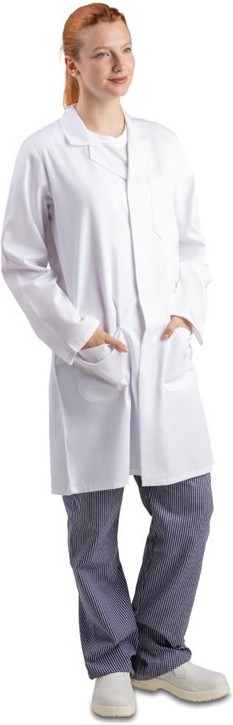  Whites lange Arbeitsjacke Unisex 