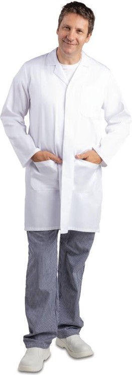  Whites lange Arbeitsjacke Unisex 
