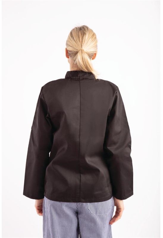  Whites Vegas Kochjacke lange &Auml;rmel schwarz 