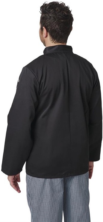  Whites Vegas Kochjacke lange &Auml;rmel schwarz 
