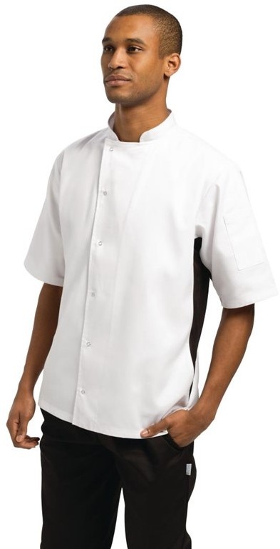  Whites Nevada Kochjacke kurze &Auml;rmel wei&szlig; 