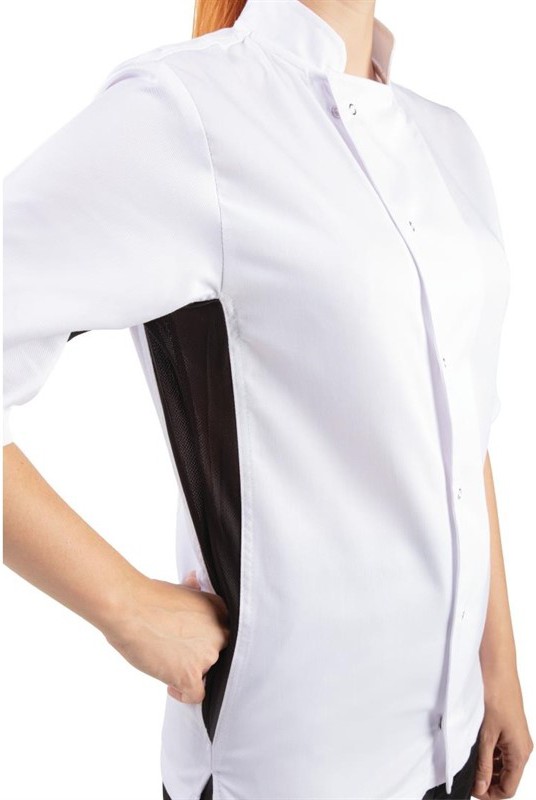  Whites Nevada Kochjacke kurze &Auml;rmel wei&szlig; 