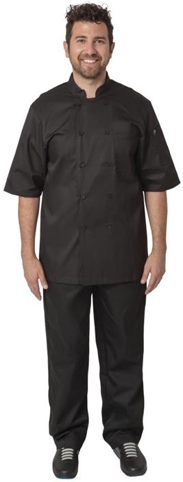  Chef Works Montreal Kochjacke kurze &Auml;rmel schwarz 