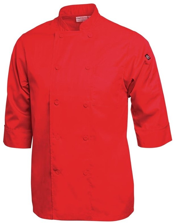  Chef Works Unisex Kochjacke rot 