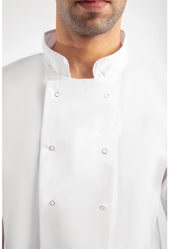  Whites Boston Kochjacke kurze &Auml;rmel wei&szlig; 