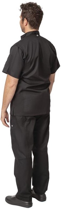  Chef Works Springfield Herrenkochjacke kurze &Auml;rmel schwarz 