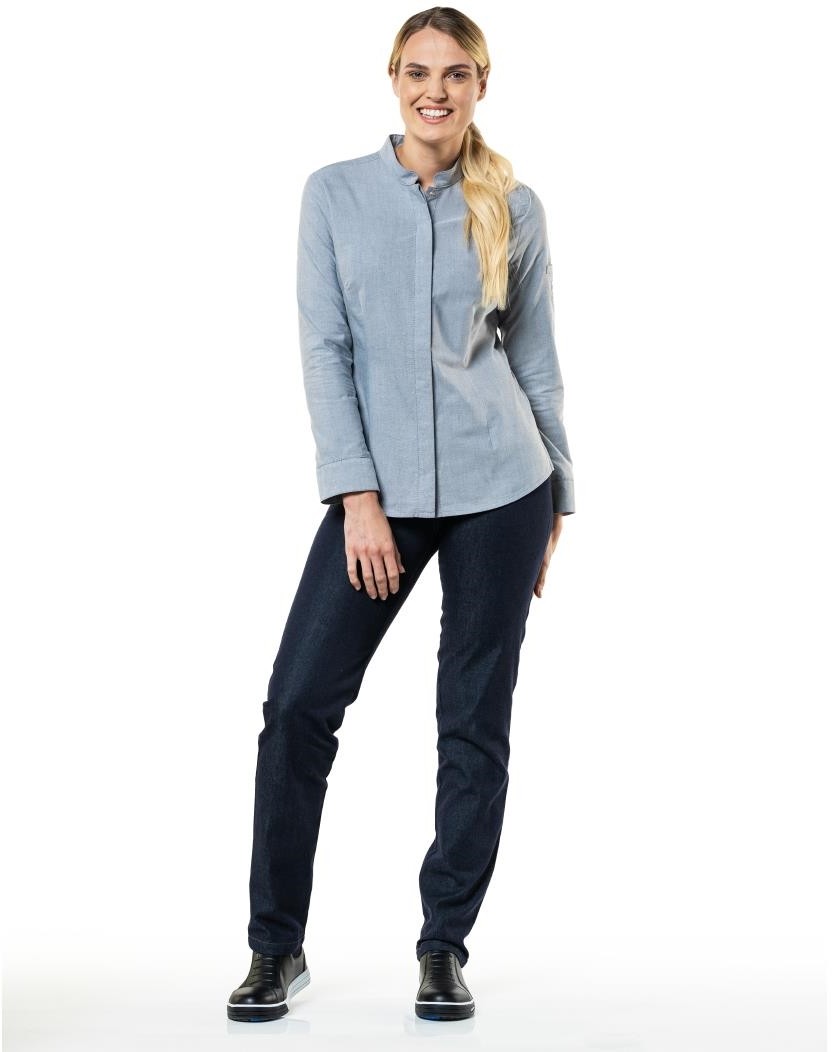  Chaud Devant Nordic Grau Damen Kochjacke 